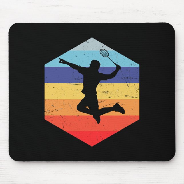 Squash Men's Badminton Player 1  Mouse Mat (Front)