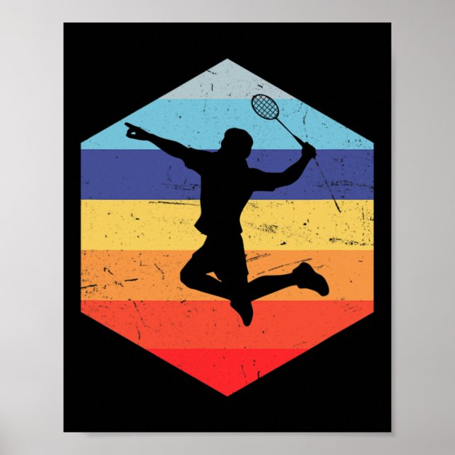 Squash Men's Badminton Player 1  Poster (Front)