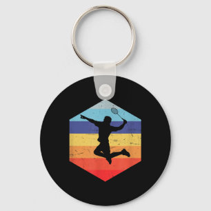 Squash Mens Badminton Player Key Ring