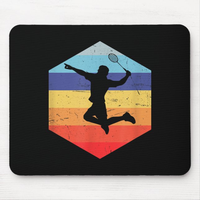 Squash Mens Badminton Player  Mouse Mat (Front)
