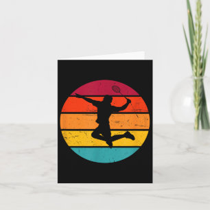 Squash Mens Badminton Shuttle Badminton Player Card