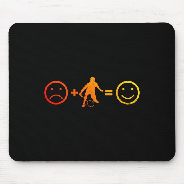 Squash Men's Women's Badminton Player  Mouse Mat (Front)