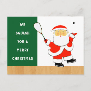 Squash Player Christmas Holiday Sports Cards