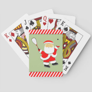 Squash Player Christmas Playing Cards
