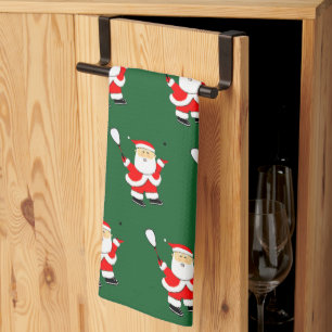 Squash Player Christmas Towel