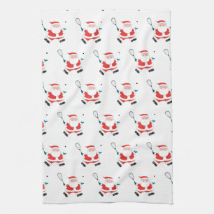 Squash Player Christmas Towel