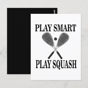 Squash Player Fan Sports Postcard