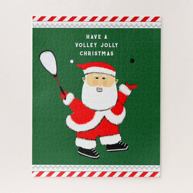 Squash Player Holiday Gifts Jigsaw Puzzle (Vertical)