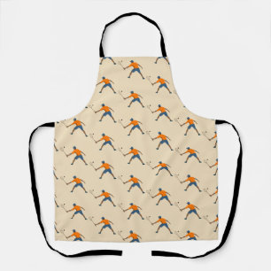 Squash Players Pattern Apron