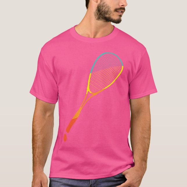 Squash Racket Ball T-Shirt (Front)