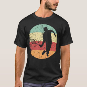 Squash Retro Squash Player Icon Retro Colours T-Shirt