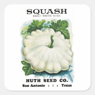 Squash Seed Packet Label