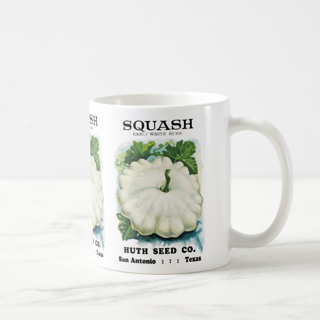 Squash Seed Packet Label Coffee Mug (Right)