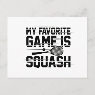 Squash Sport   Squash Player Squasher Gift Idea Postcard