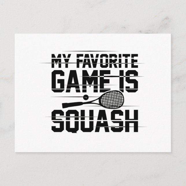 Squash Sport | Squash Player Squasher Gift Idea Postcard (Front)
