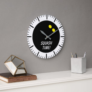 Squash sports club custom large wall clock