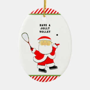 Squash Sports Collectable Ceramic Tree Decoration