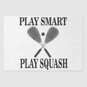 Squash Sports Player Birthday Tissue Paper