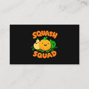Squash Squad Cute Funny Autumn Fall Pumpkin Butter Business Card