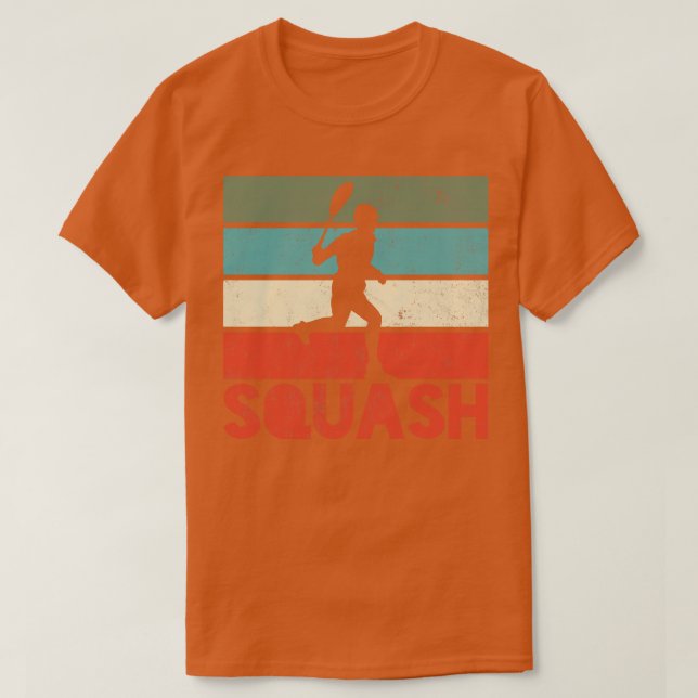 Squash Squash Player Retro Vintage T-Shirt (Design Front)