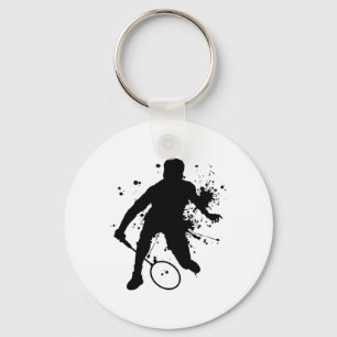 Squash Women's Badminton Player For Men Key Ring
