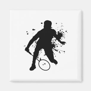 Squash Women's Badminton Player For Men Magnet