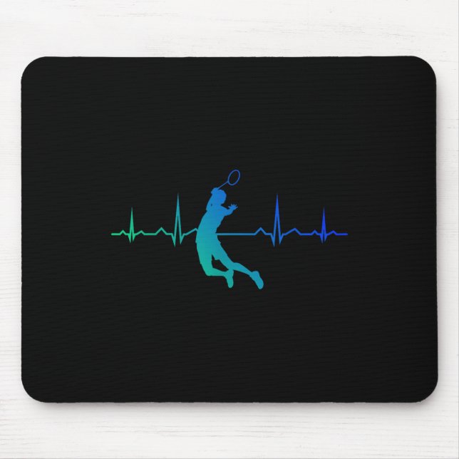 Squash Womens Mens Shuttle Badminton Player  Mouse Mat (Front)