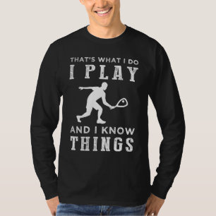 Squashin & Knowin - Hilarious Tee for Squash Playe
