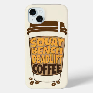 Squat Bench Deadlift and Coffee iPhone 15 Mini Case