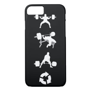 Squat, Bench Press, Deadlift, Repeat iPhone 8/7 Case