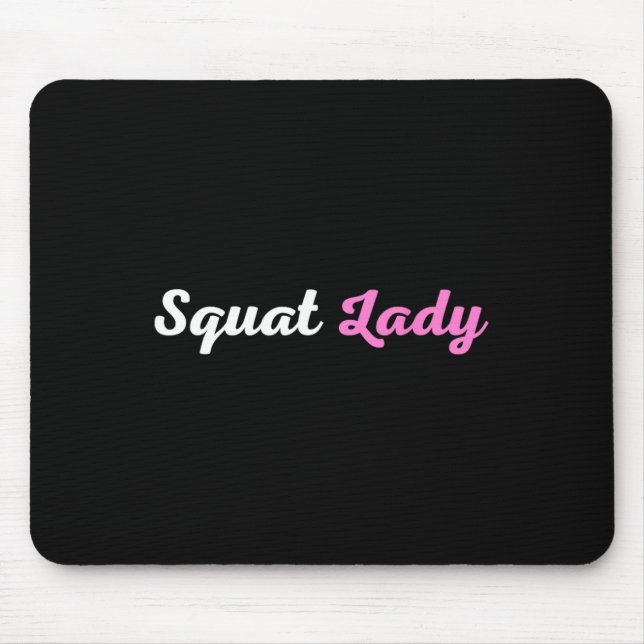 Squat Lady  Mouse Mat (Front)