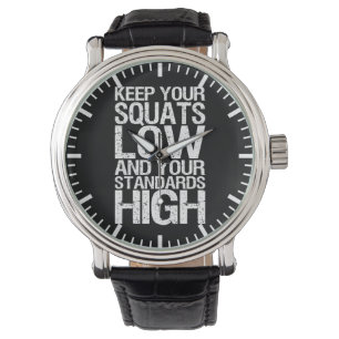 Squat Low - Bodybuilding Workout Motivational Watch