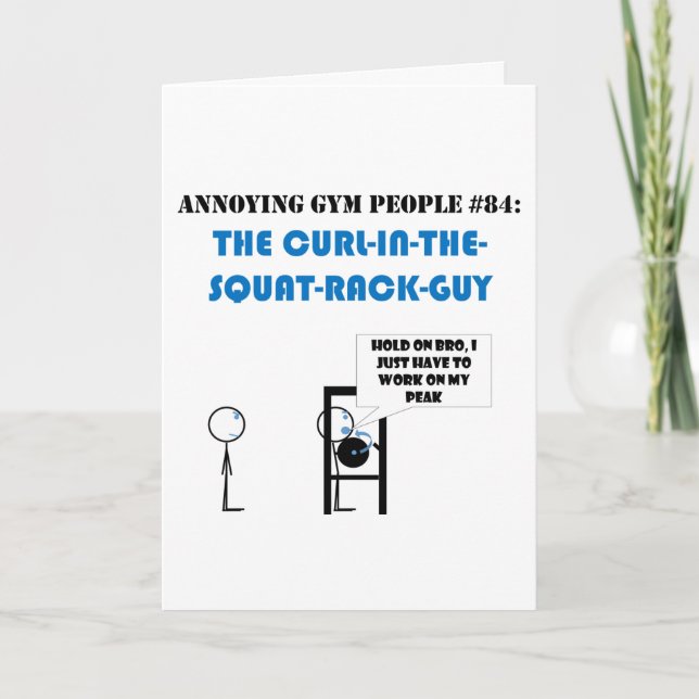 Squat Rack Curls Card (Front)