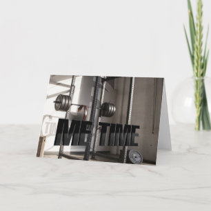 Squat Rack Workout Motivation - Me Time - Gym Card