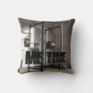 Squat Rack Workout Motivation - Me Time - Gym Cushion