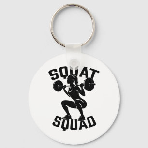 Squat Squad Workout Partner Trainer Coach Bodybuil Key Ring