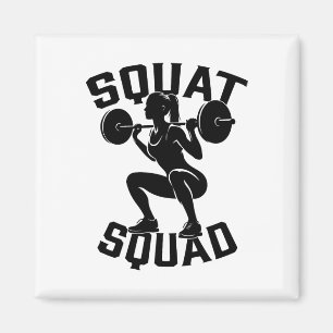 Squat Squad Workout Partner Trainer Coach Bodybuil Magnet