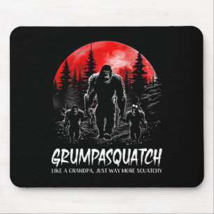 Squatch Funny Bigfoot Dad Sasquatch Yeti Fathers D Mouse Mat