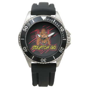 Squatch GQ  Men's Stainless Steel Black Watch