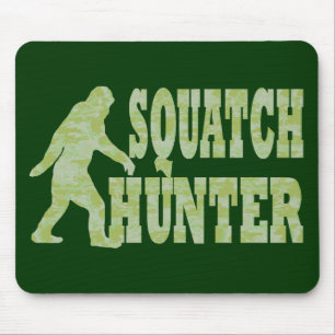 Squatch hunter on camouflage mouse mat