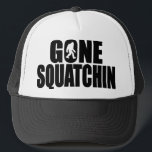 SQUATCH like a PRO in Bobo's GONE SQUATCHIN Trucker Hat<br><div class="desc">I do think there's a SQUATCH IN THESE WOODS. Fun design like TV's popular “Bobo - GONE SQUATCHIN” hat - celebrating everyone's favourite 9 foot hairy nightmare - BIGFOOT. For fans of the Animal Planet TV show FINDING BIGFOOT, our Bigfoot Shirts and Bigfoot Hats make the PERFECT GIFT.</div>