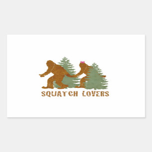 Squatch Lovers Rectangular Sticker