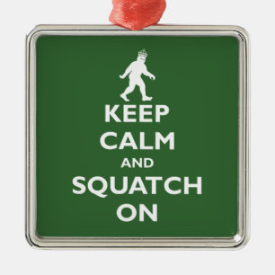 Squatch On Metal Tree Decoration