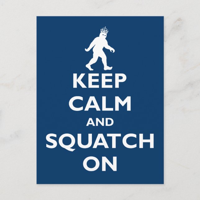 Squatch On Postcard (Front)
