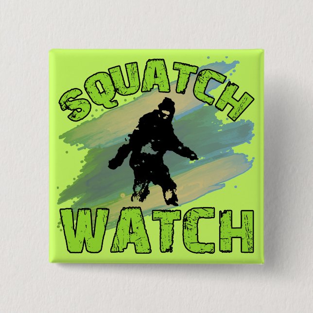 Squatch Watch 15 Cm Square Badge (Front)