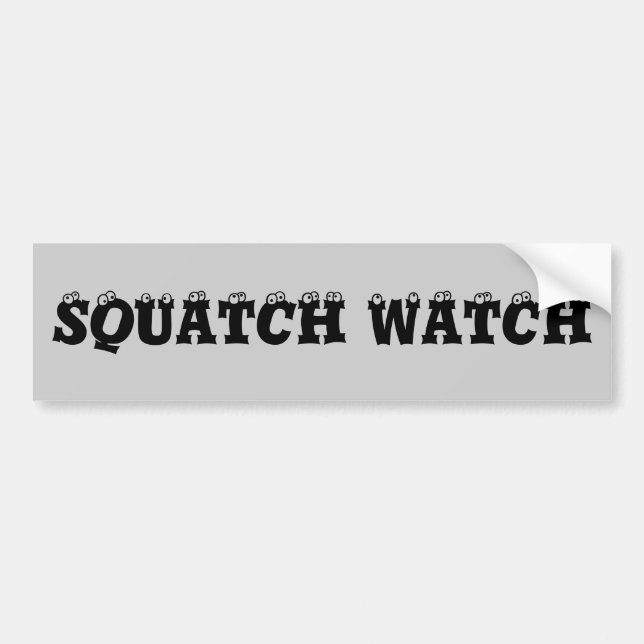 Squatch Watch Eyeballs Bumper Sticker (Front)