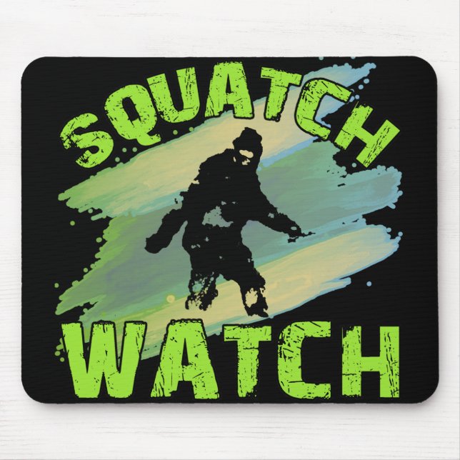 Squatch Watch Mouse Mat (Front)
