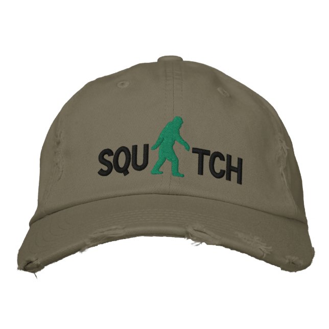 Squatch  with large bigfoot logo embroidered hat (Front)