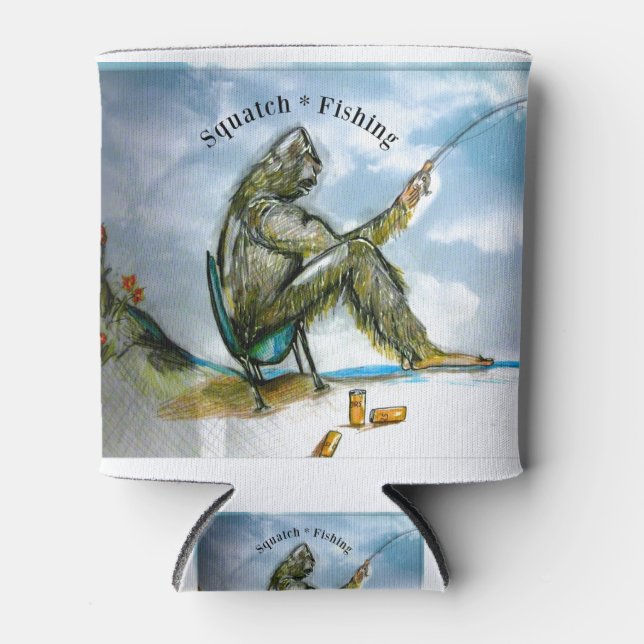 squatchfishing can cooler (Front)