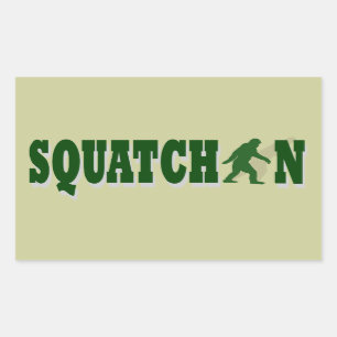Squatchin Rectangular Sticker